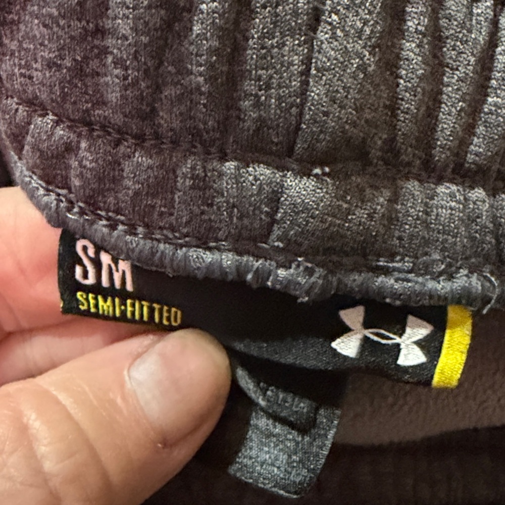 Under Armour Gray Wide Leg Fleece Sweatpants Women’s s/m - Picture 4 of 4